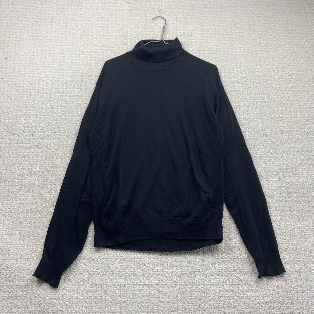 Orvieto Turtle Neck Long sleeve Shirt Men M Black Dark Academia College Preppy